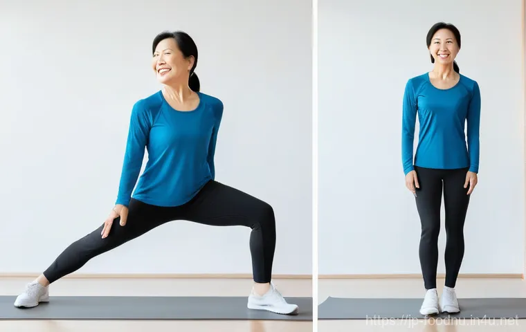 칼슘과 골다공증 예방 - **Prompt:** A vibrant Japanese woman in her late 40s to early 50s, with a warm and energetic smile, ...